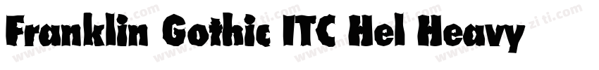 Franklin Gothic ITC Hel Heavy Regul字体转换